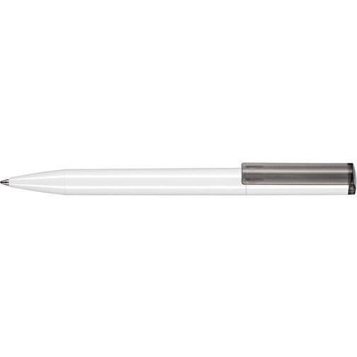 Kugelschreiber LIFT RECYCLED , Ritter-Pen, weiss / grau transparent, ABS-Kunststoff, 14,00cm (Länge), Bild 3