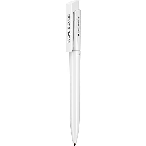 Kugelschreiber FRESH ANTIVIRAL , Ritter-Pen, weiß, ABS-Kunststoff, 14,50cm (Länge), Bild 1