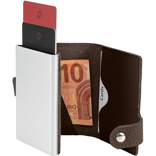 C-Secure RFID Börse , braun, Donato Rindleder, 10,00cm x 6,50cm (Länge x Breite), Bild 1