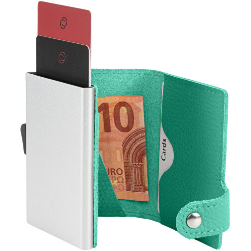 C-Secure RFID Börse , türkis, Donato Rindleder, 10,00cm x 6,50cm (Länge x Breite), Bild 1