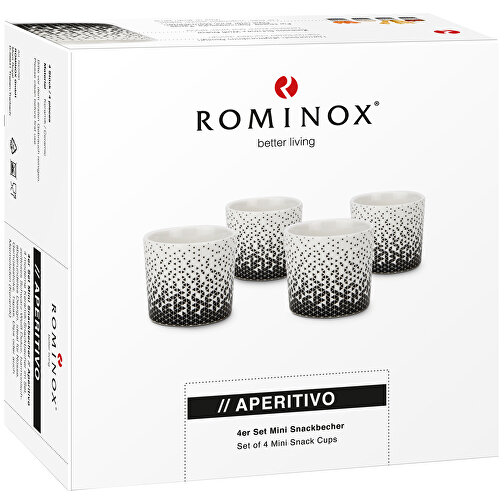 ROMINOX® 4er Set Mini Snackbecher // Aperitivo , Keramik, 6,50cm x 5,70cm x 6,50cm (Länge x Höhe x Breite), Bild 4
