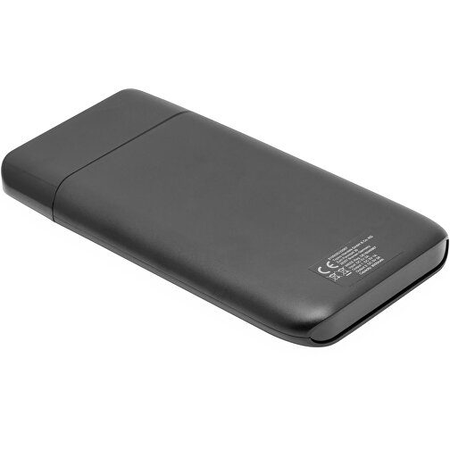 Powerbank BIG CAP , schwarz, Kunststoff, 13,70cm x 1,60cm x 7,00cm (Länge x Höhe x Breite), Bild 2