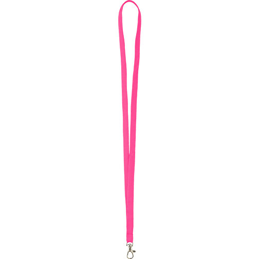 12 Mm Tubular Lanyard , rosa, Polyester, 90,00cm x 1,20cm (Länge x Breite), Bild 1