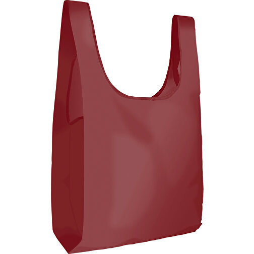 Full Color Faltbare Einkaufstasche Mit Innenfach , bordeaux rot, Polyester, 63,00cm x 41,00cm (Höhe x Breite), Bild 1