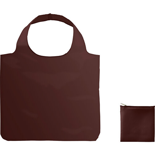 XL Full Color Einkaufstasche Mit Hülle , braun, Polyester, 60,00cm x 49,00cm (Höhe x Breite), Bild 1