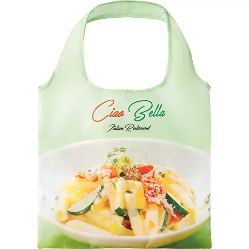 Borsa per la spesa pieghevole a colori con tasca interna, Immagine 2