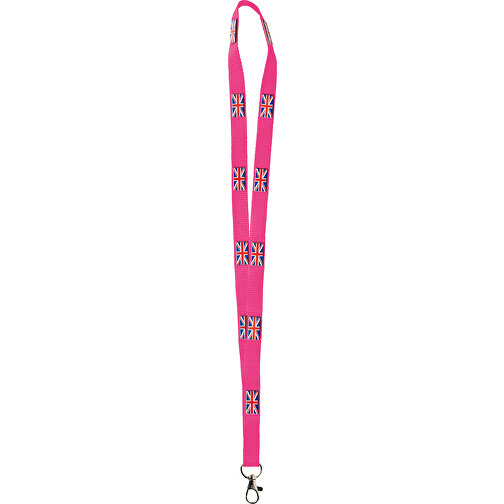 Polyester Lanyard 3D Druck, 20 Mm , rosa, Polyester, 90,00cm x 2,00cm (Länge x Breite), Bild 1