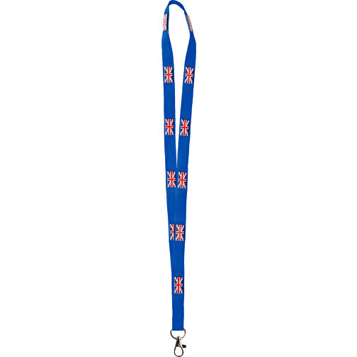 Polyester Lanyard 3D Druck, 20 Mm , blau, Polyester, 90,00cm x 2,00cm (Länge x Breite), Bild 1