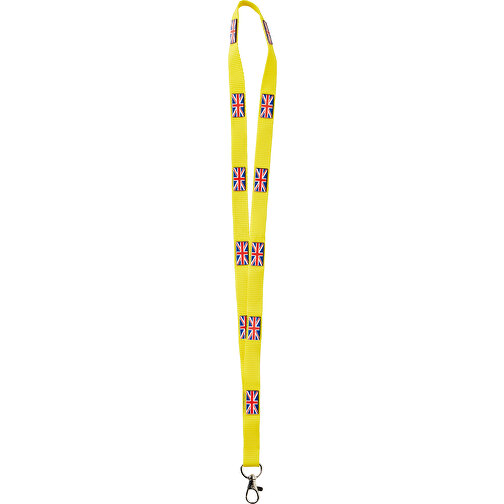 Polyester Lanyard 3D Druck, 15 Mm , gelb, Polyester, 90,00cm x 1,50cm (Länge x Breite), Bild 1