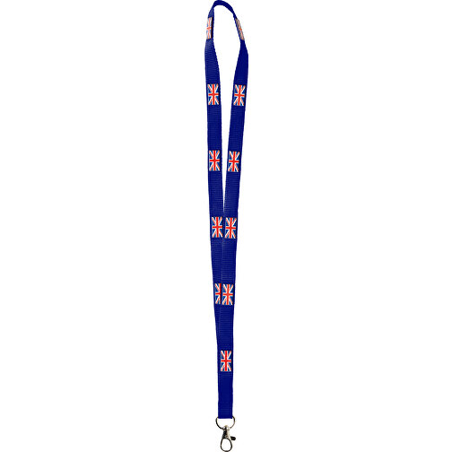 Polyester Lanyard 3D Druck, 10 Mm , royalblau, Polyester, 90,00cm x 1,00cm (Länge x Breite), Bild 1