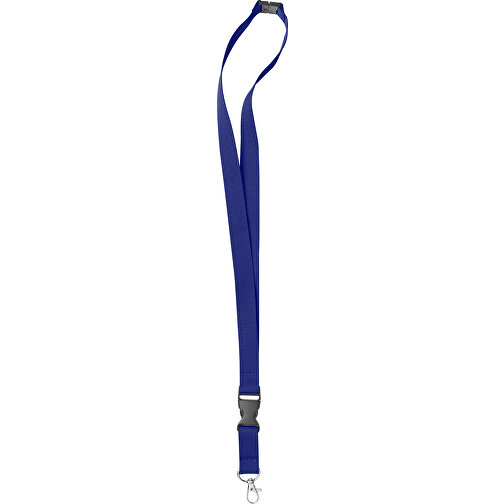 10 Mm Sicherheits Lanyard , royalblau, Polyester, 92,00cm x 1,00cm (Länge x Breite), Bild 2