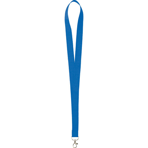 25 Mm Lanyard , blau, Polyester, 90,00cm x 2,50cm (Länge x Breite), Bild 1