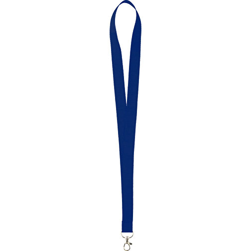 25 Mm Lanyard , navy blau, Polyester, 90,00cm x 2,50cm (Länge x Breite), Bild 1