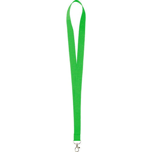 20 Mm Lanyard , grün, Polyester, 90,00cm x 2,00cm (Länge x Breite), Bild 1