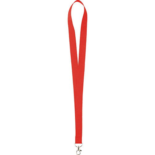10 Mm Lanyard , rot, Polyester, 90,00cm x 1,00cm (Länge x Breite), Bild 1