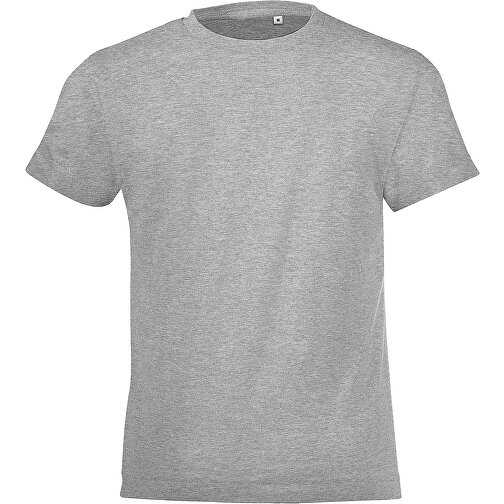 T-Shirt - Regent Fit Kids , Sol´s, graue melange, Baumwolle, 3XL, 130,00cm x 140,00cm (Länge x Breite), Bild 1