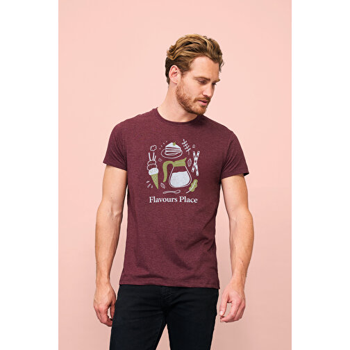 T-Shirt - Regent Fit , Sol´s, heide-rot, Baumwolle, XXL, 78,00cm x 61,00cm (Länge x Breite), Bild 4