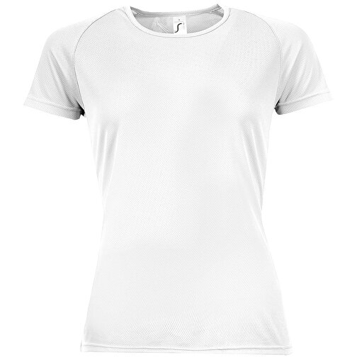 T-Shirt - Sporty Women , Sol´s, weiss, Polyester, XS, 60,00cm x 41,00cm (Länge x Breite), Bild 1