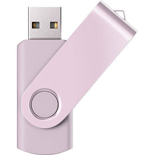 USB-Stick SWING Color 2.0 2 GB , Promo Effects MB , zartrosa MB , 2 GB , Kunststoff/ Aluminium MB , 5,70cm x 1,00cm x 1,90cm (Länge x Höhe x Breite), Bild 1