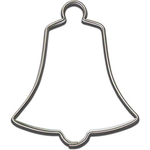 Backförmchen Schoko-Set - Glocke , individuell, Edelstahl, Organza, 10,00cm x 2,00cm x 13,00cm (Länge x Höhe x Breite), Bild 4