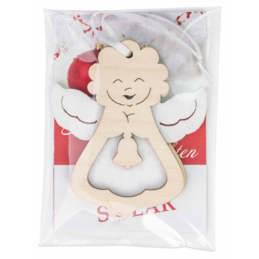 Træfilt vedhæng engel i reklamepose, Billede 3