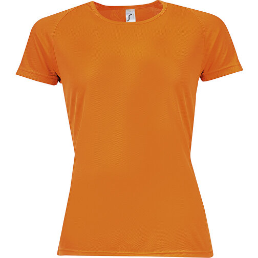 T-Shirt - Sporty Women , Sol´s, neon orange, Polyester, M, 64,00cm x 47,00cm (Länge x Breite), Bild 1