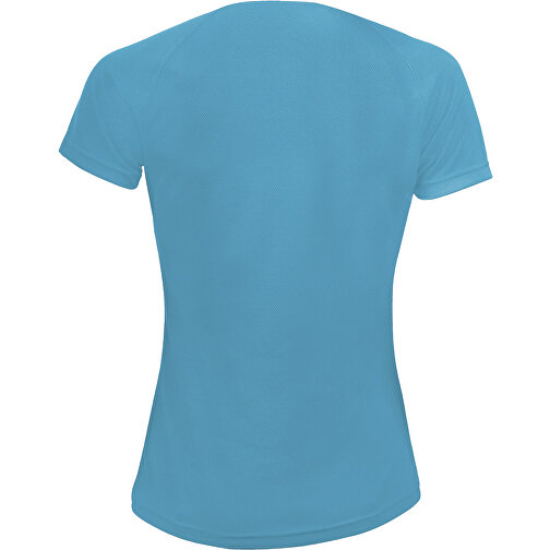 T-Shirt - Sporty Women , Sol´s, aqua, Polyester, M, 64,00cm x 47,00cm (Länge x Breite), Bild 2