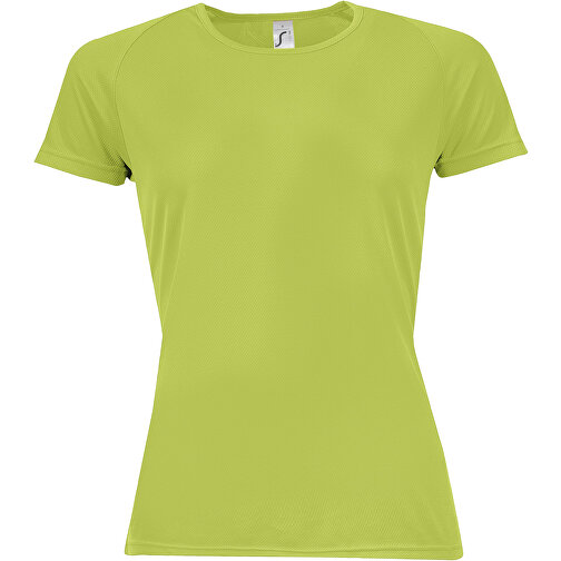 T-Shirt - Sporty Women , Sol´s, apfelgrün, Polyester, S, 62,00cm x 44,00cm (Länge x Breite), Bild 1