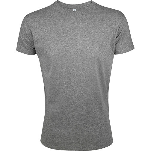T-Shirt - Regent Fit , Sol´s, graue melange, Baumwolle, XL, 76,00cm x 57,00cm (Länge x Breite), Bild 1