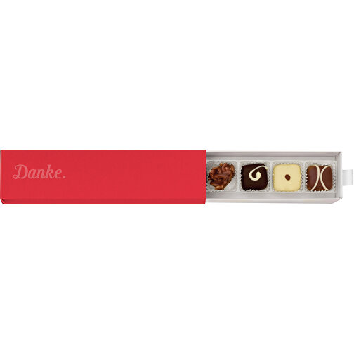 Scatola di ringraziamento 'Cioccolatini fatti a mano' - rosso, Immagine 1