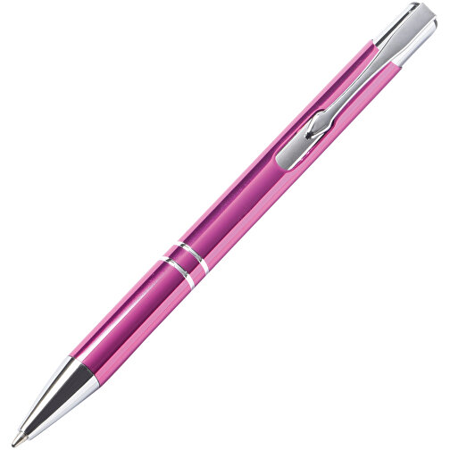 Aluminium-Kugelschreiber TUCSON , pink, Aluminium / Kunststoff, 13,70cm (Länge), Bild 2