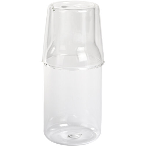 Glas-Karaffe Mit Trinkglas CALMY , transparent, Borosilikatglas, 17,00cm (Höhe), Bild 1