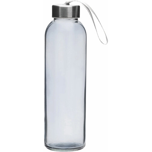 Glas-Trinkflasche TAKE SMART , anthrazit, Glas / Edelstahl / Polyester / Kunststoff, 23,00cm (Höhe), Bild 2