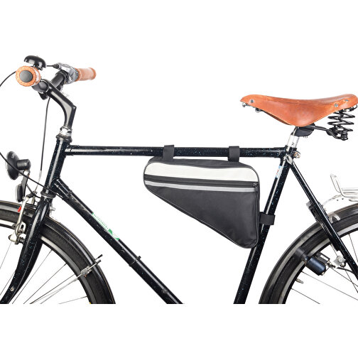 Fahrrad-Rahmentasche BIKE MASTER , schwarz, 600D Polyester, 29,00cm x 6,00cm x 21,00cm (Länge x Höhe x Breite), Bild 3