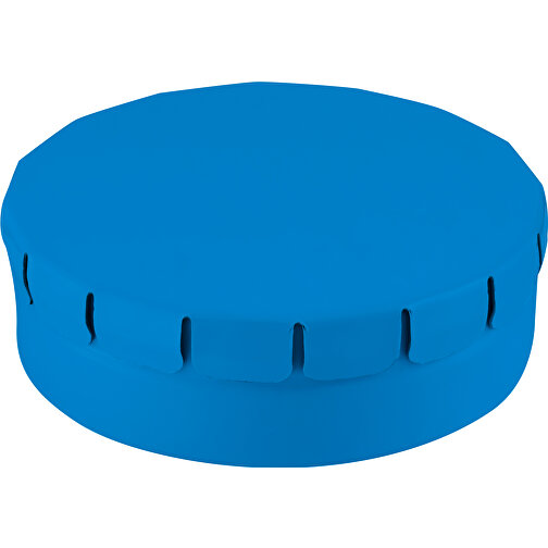 Runde Click-Blechdose 45 Mm , hell blau, Metall, 1,50cm (Länge), Bild 1