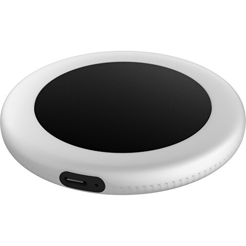 Wireless Charger REEVES-myMATOLA , Reeves, schwarz / weiß, Kunststoff, Silikon, 1,05cm (Höhe), Bild 1