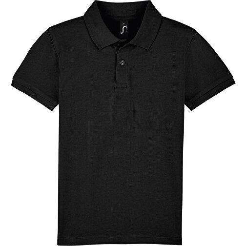 Polo Shirt - Perfect Kids , Sol´s, schwarz, Baumwolle, 3XL, 130,00cm x 140,00cm (Länge x Breite), Bild 1
