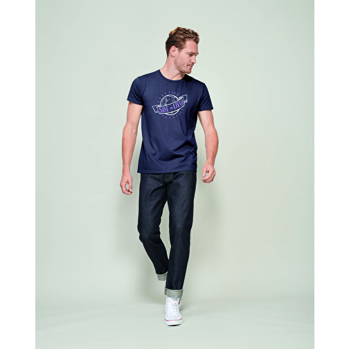 T-Shirt - Pioneer Men , Sol´s, graue melange, Organische Baumwolle, XL, 76,00cm x 57,00cm (Länge x Breite), Bild 4