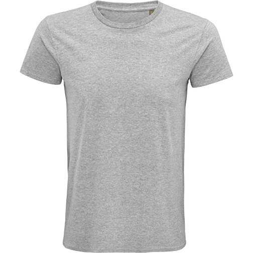 T-Shirt - Pioneer Men , Sol´s, graue melange, Organische Baumwolle, M, 72,00cm x 51,00cm (Länge x Breite), Bild 1