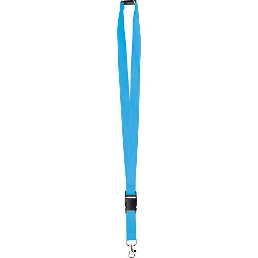 20 Mm Satin Sicherheits Lanyard , karibikblau, Satin, 92,00cm x 2,00cm (Länge x Breite), Bild 1