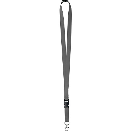 15 Mm Satin Sicherheits Lanyard , schwarz, Satin, 92,00cm x 1,50cm (Länge x Breite), Bild 1