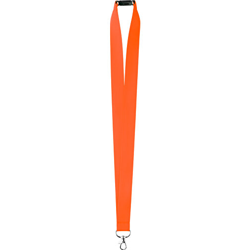 25 Mm Satin Sicherheits Lanyard , orange, Satin, 90,00cm x 2,50cm (Länge x Breite), Bild 1