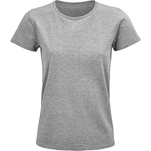 T-Shirt - Pioneer Women , Sol´s, graue melange, Organische Baumwolle, XL, 67,00cm x 50,00cm (Länge x Breite), Bild 1