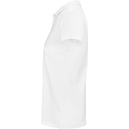 Polo Shirt - Planet Women , Sol´s, weiß, Organische Baumwolle, XS, 61,00cm x 39,00cm (Länge x Breite), Bild 3
