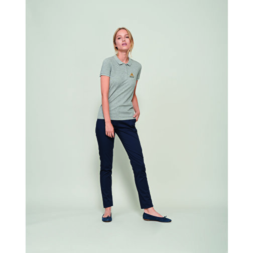 Polo Shirt - Planet Women , Sol´s, graue heide, Organische Baumwolle, S, 63,00cm x 42,00cm (Länge x Breite), Bild 4