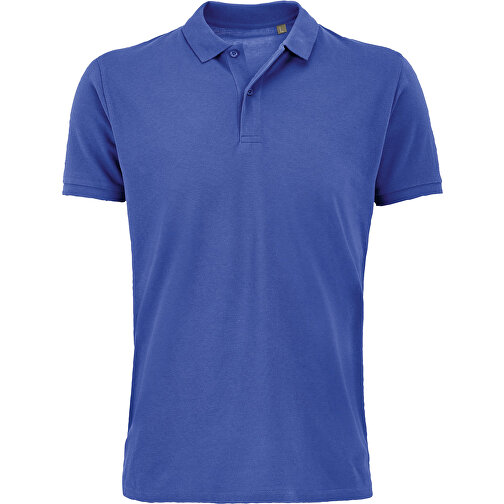 Polo Shirt - Planet Men , Sol´s, royal blue, Organische Baumwolle, XXL, 78,00cm x 61,00cm (Länge x Breite), Bild 1
