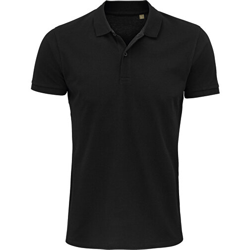 Polo Shirt - Planet Men , Sol´s, schwarz, Organische Baumwolle, XXL, 78,00cm x 61,00cm (Länge x Breite), Bild 1