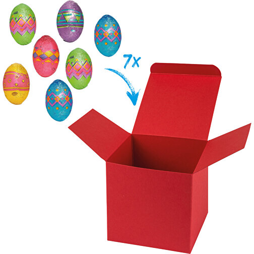 ColorBox Happy Eggs - Rot , rot, Pappe, 5,50cm x 5,50cm x 5,50cm (Länge x Höhe x Breite), Bild 1