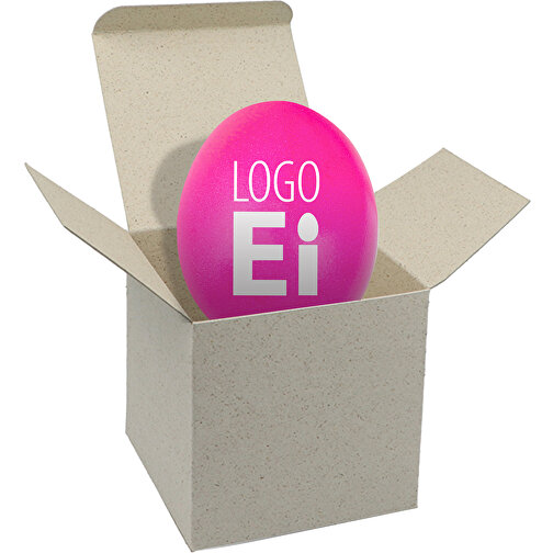 ColorBox LogoEi - Graskarton - Pink , pink, Pappe, 5,50cm x 5,50cm x 5,50cm (Länge x Höhe x Breite), Bild 1