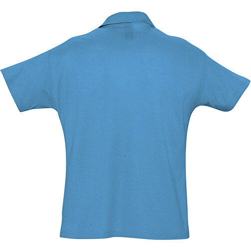 Polo Shirt - Summer Ii , Sol´s, aqua, Baumwolle, M, 72,00cm x 53,00cm (Länge x Breite), Bild 2